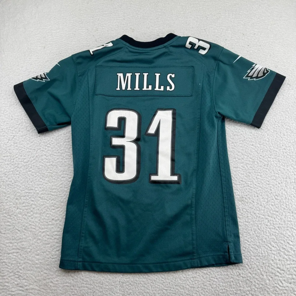 Nike On Field Philadelphia Eagles Jalen Mills #31 Jersey Youth Medium Green NFL